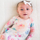Copper Pearl | Newborn Knotted Gown - Bloom