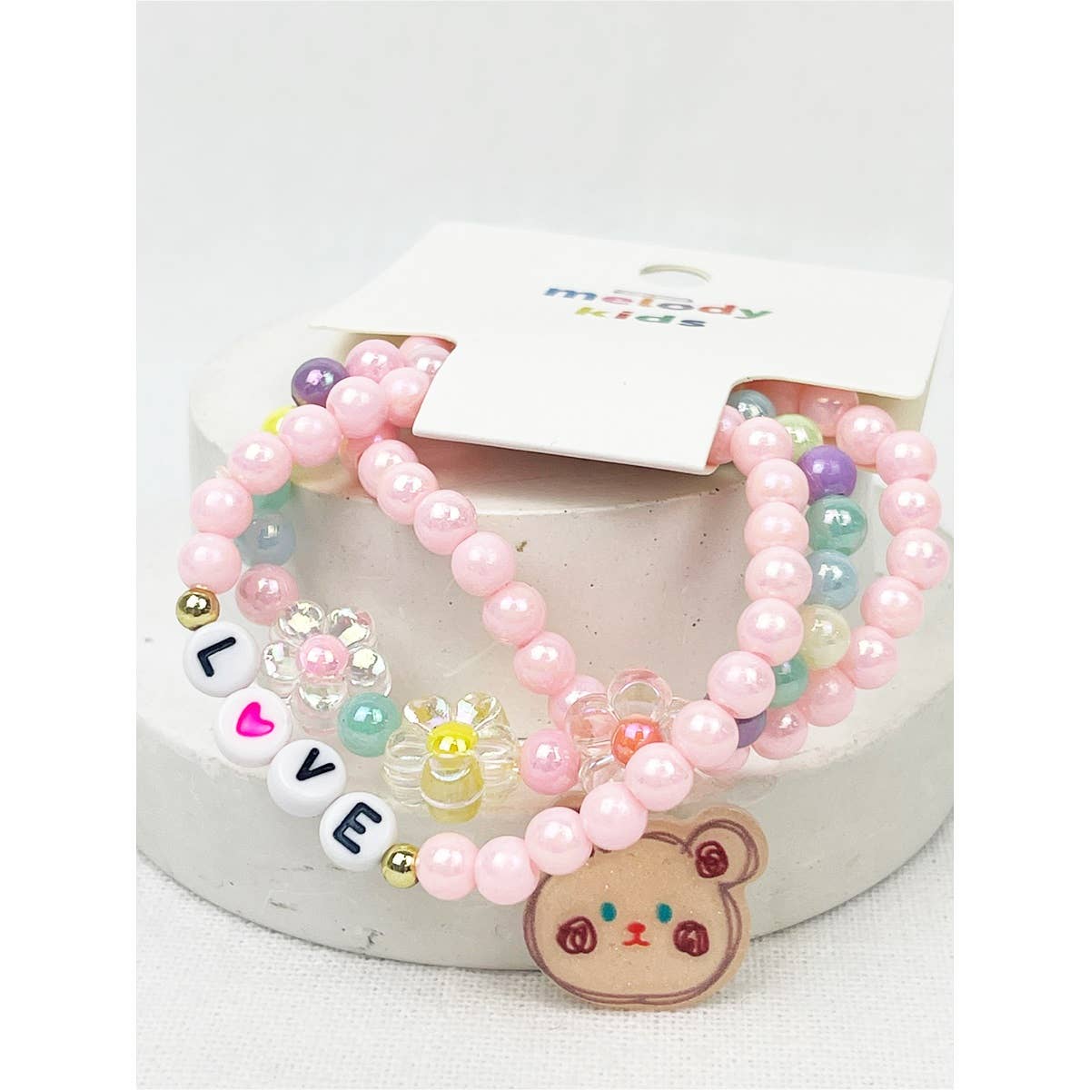 Love and Bear Layering Bracelet Set