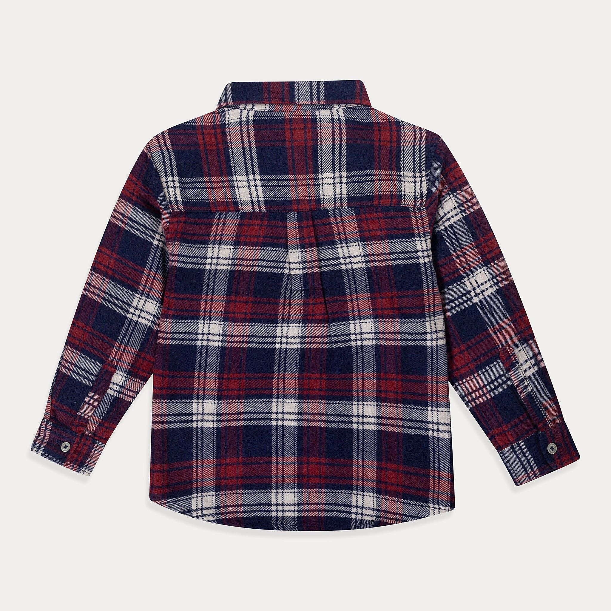 Mini Wardrobe- Toddler Botton Down Plaid Shirt