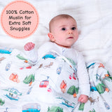 Campfire Crew Baby Muslin Swaddle Blanket