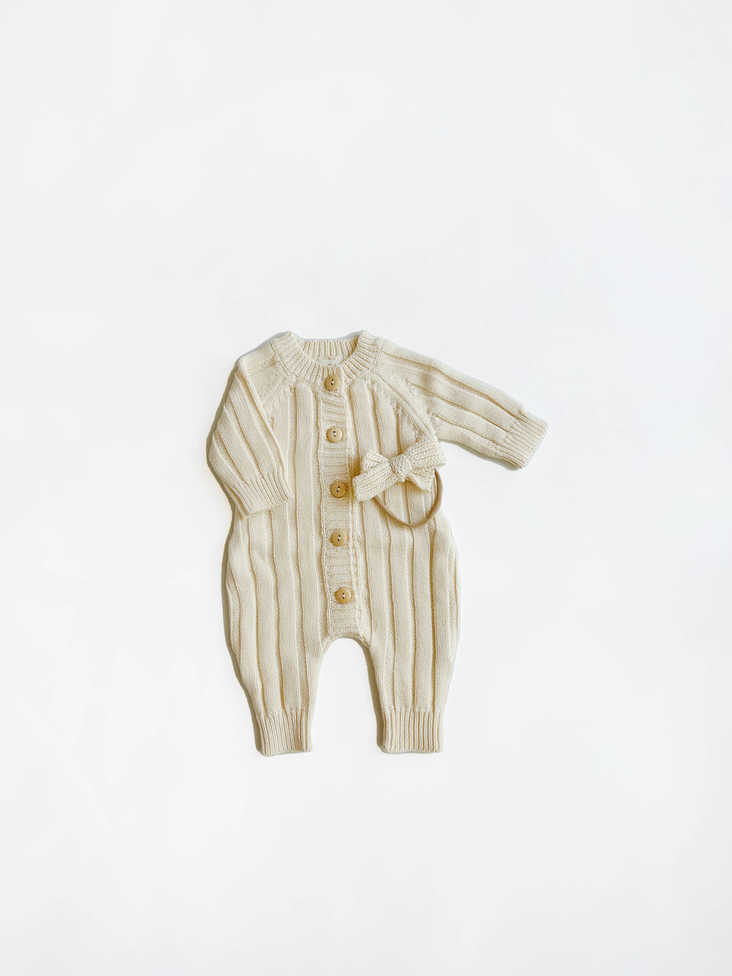 Knit Cotton Baby full Jumper | Milo jumpsuit