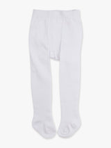 Girls White Footed RuffleButt Tights