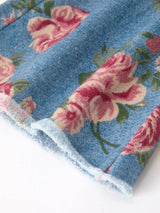 Floral Denim Flare Jeans