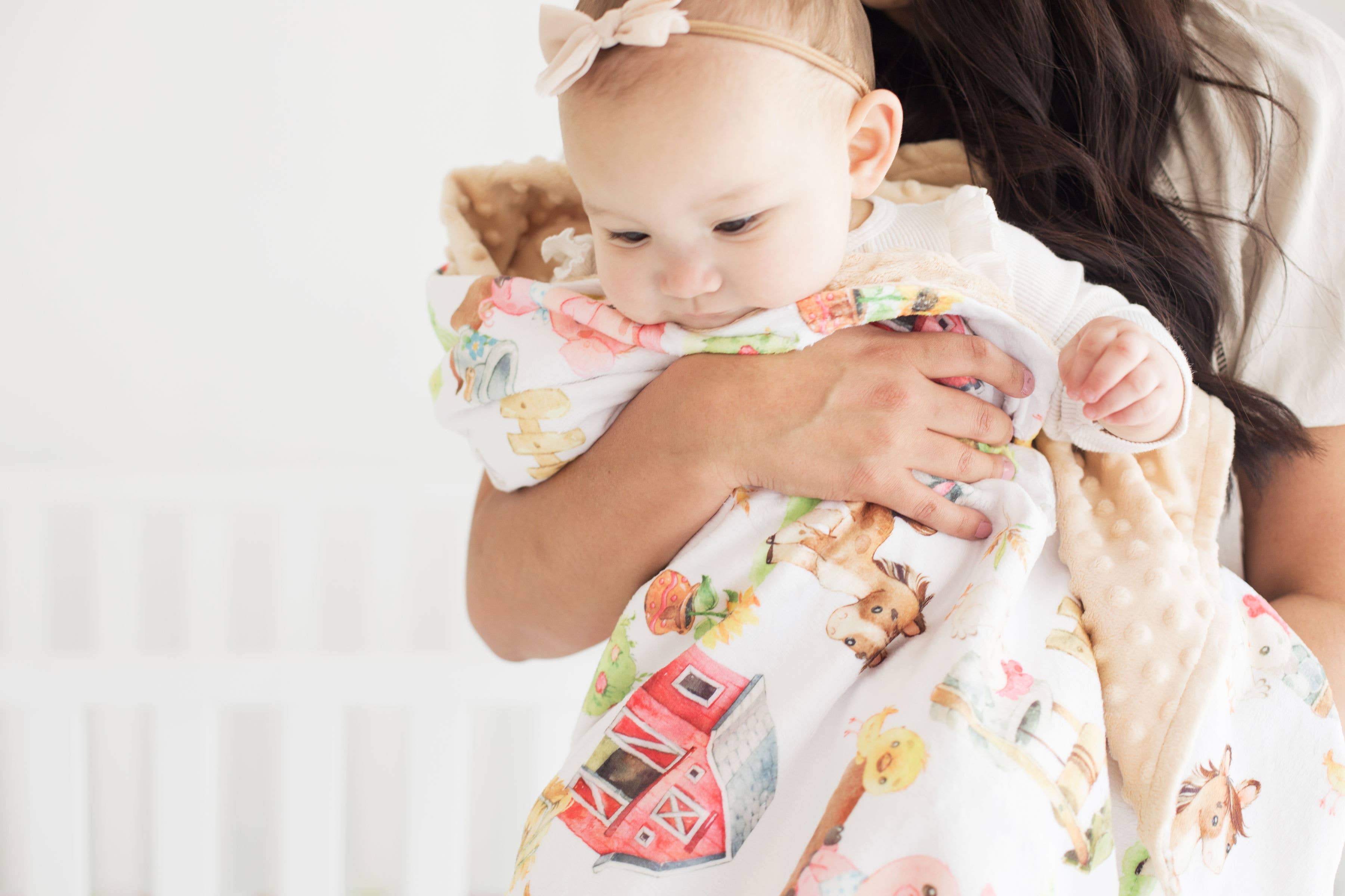 Farm Animal Minky Blanket