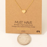 Dainty Heart Pendant Necklace