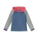 Kids Hooded Colorblocked Jersey Tee