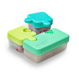 Melii Puzzle Bento Container - Lime, Blue, Green