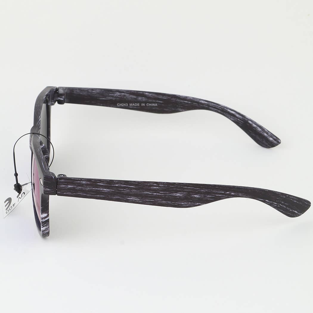 Modern Streak Wayfarer Sunglasses