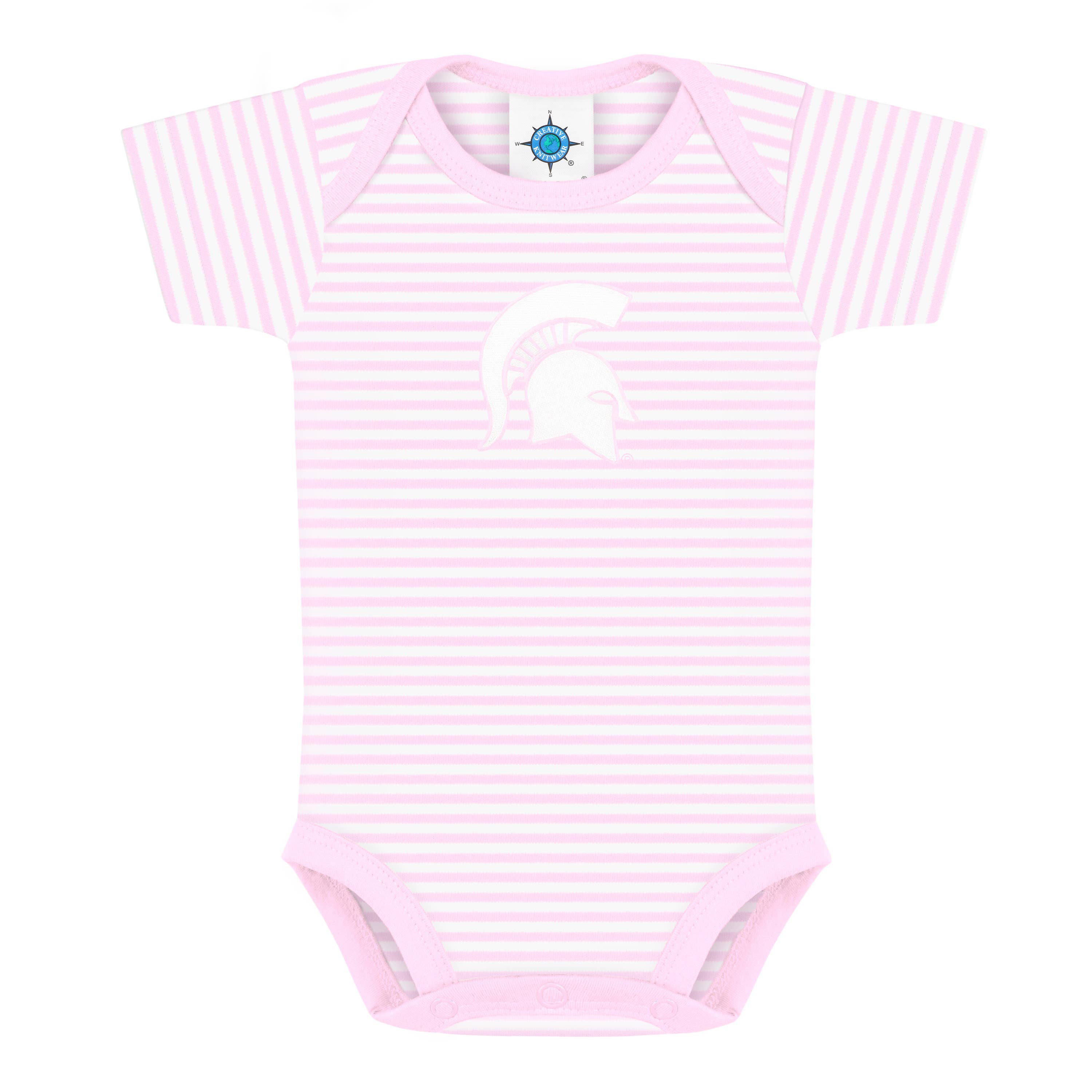 Michigan State Spartans Striped Infant Bodysuit