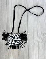 Cow Fringe Purse