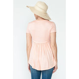 Maternity Everyday Basic Short Sleeve Spring/Summer Top