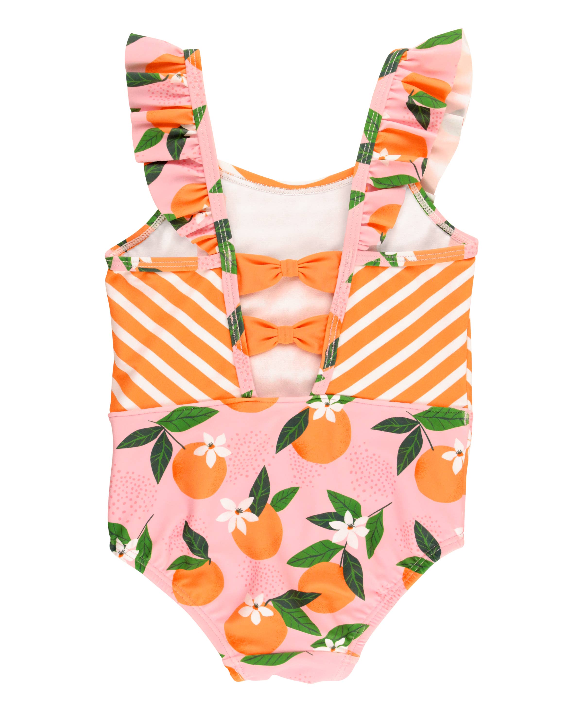 Girls Orange You The Sweetest Pinafore One Piece