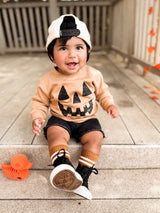 Pumpkin Smiley | Kids Fall + Halloween Sweatshirt