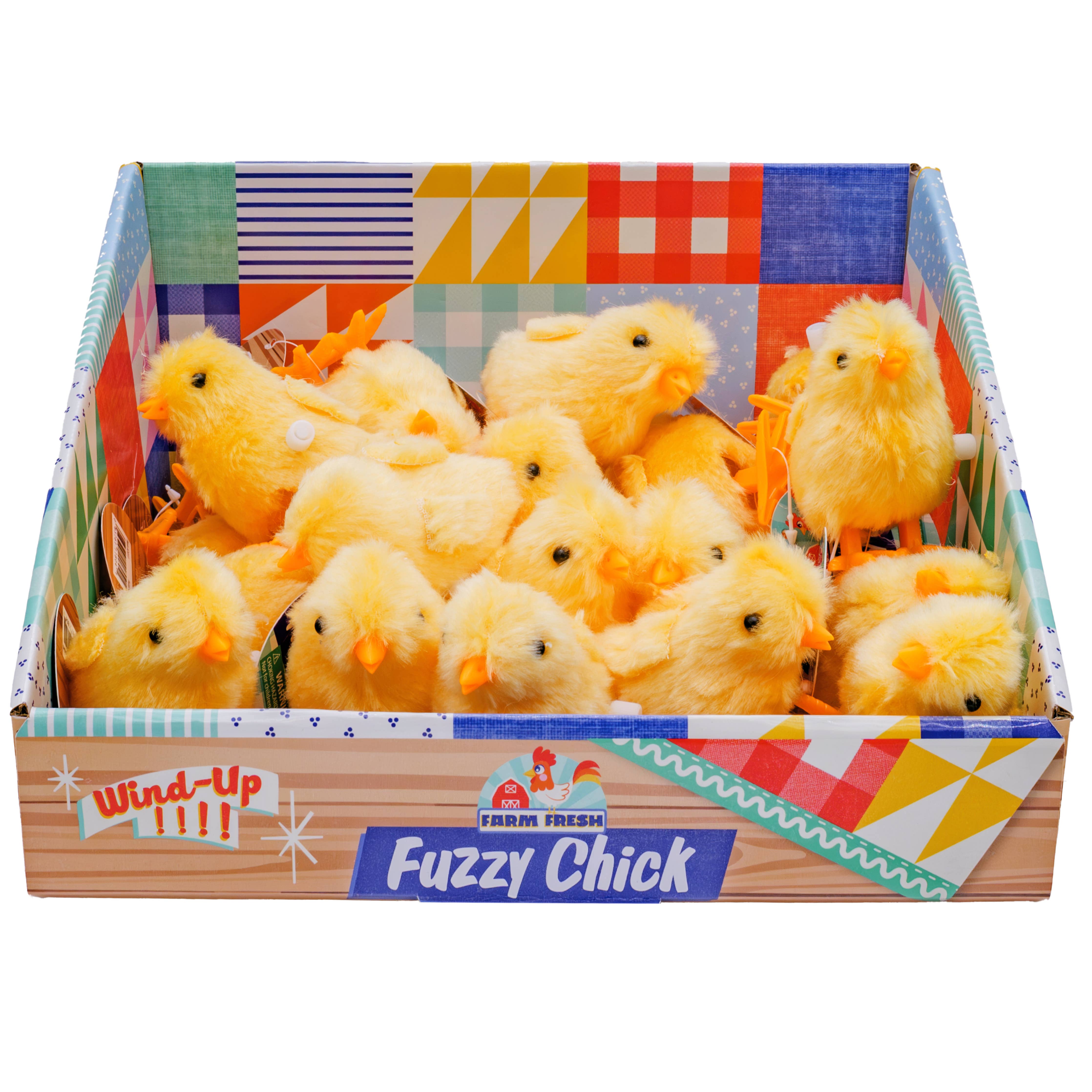 Farm Fresh Fuzzy Chick Wind Ups, Spring, Hopping