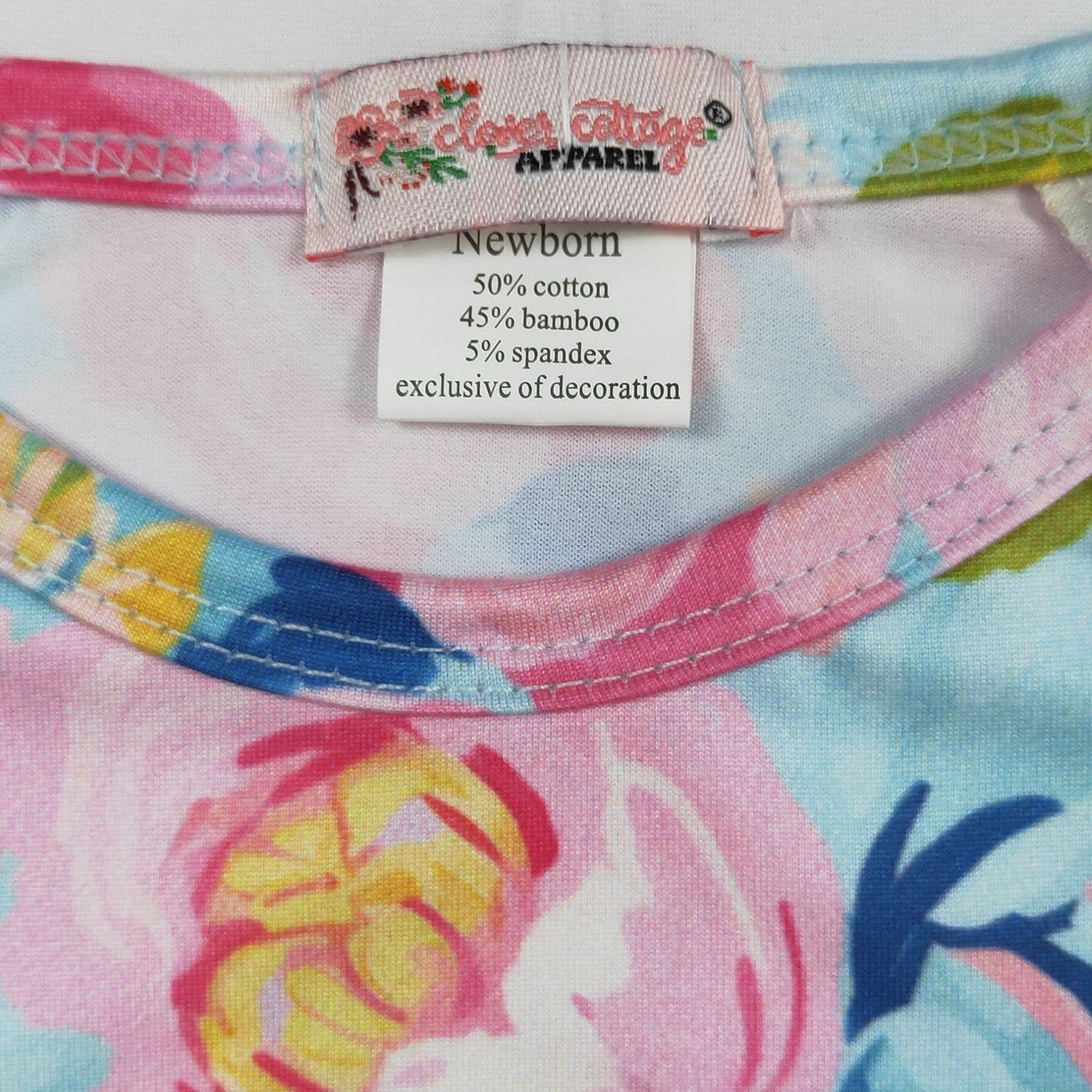 Vibrant Blossoms Baby Gown