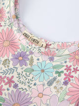 Spring Pastel Floral Girls Casual Dress