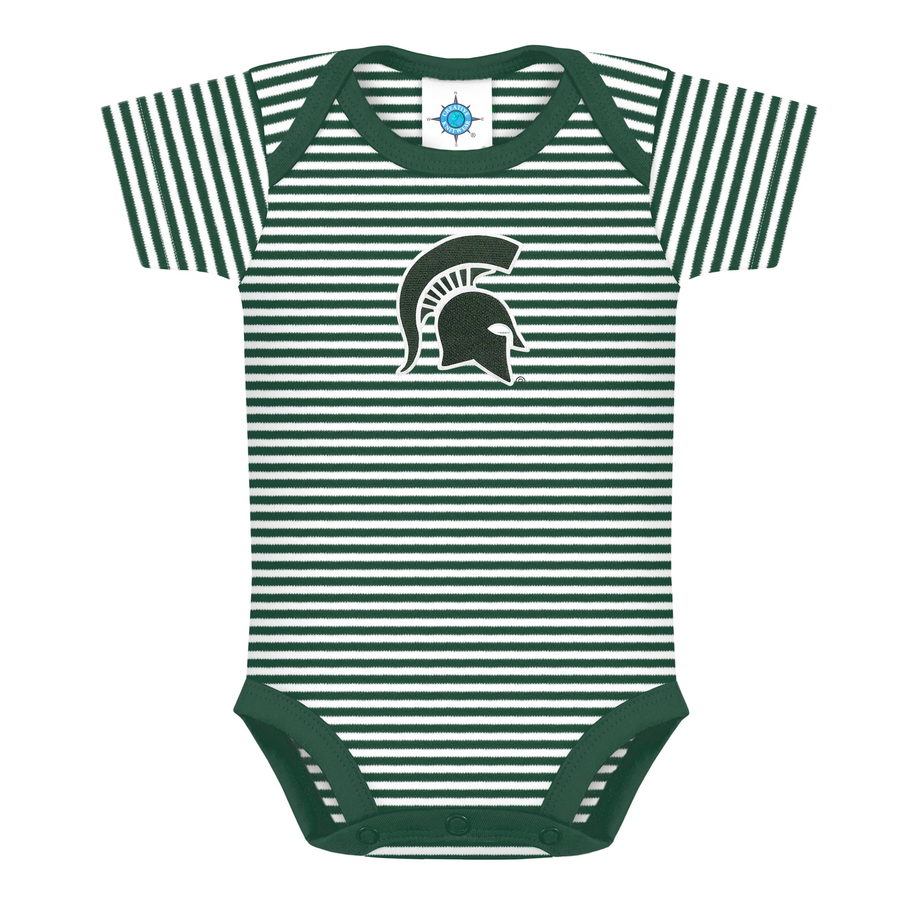 Michigan State Spartans Striped Infant Bodysuit