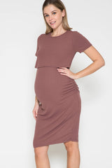Maternity Ribbed Dress