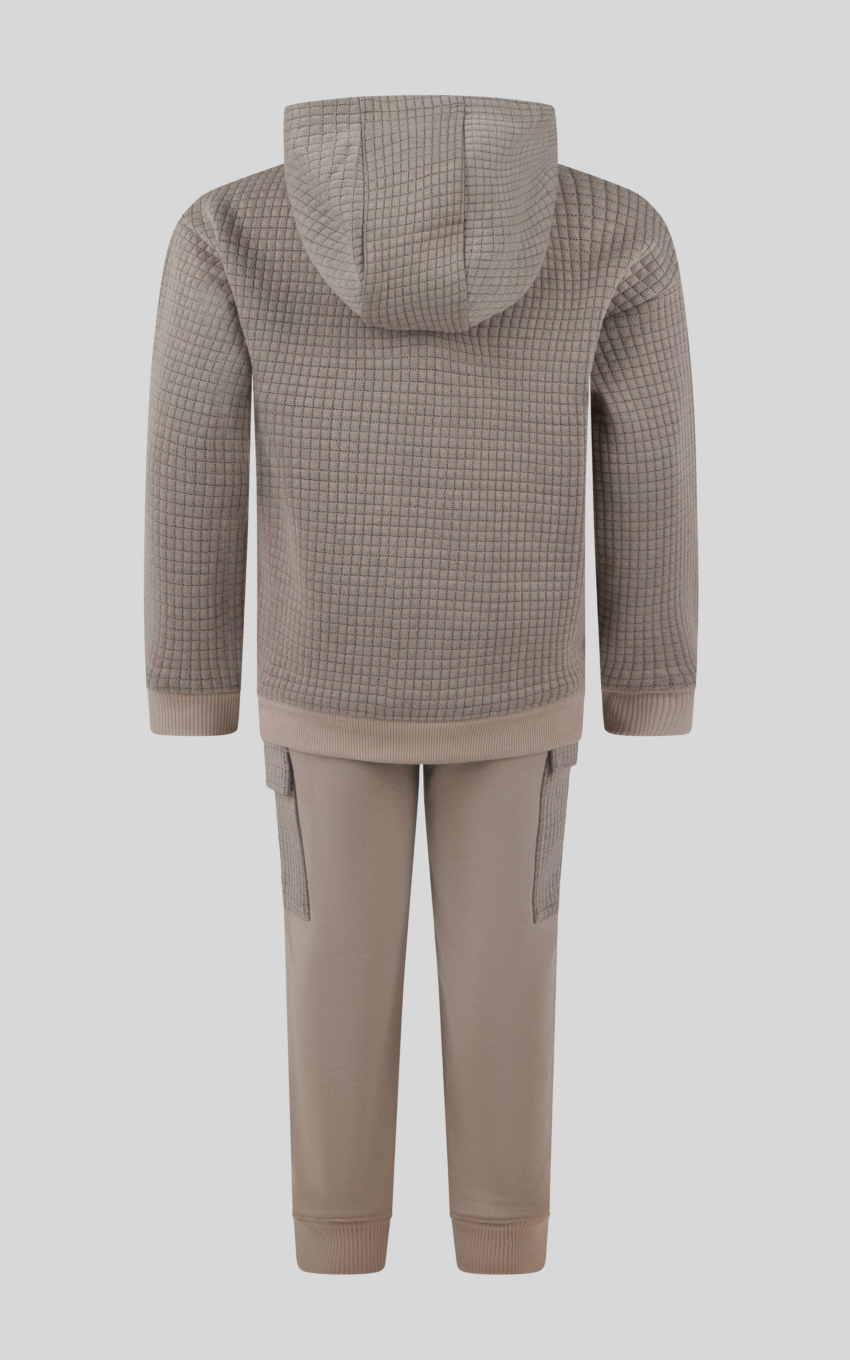 Toddler Boys Fleece Quilting Hoodie and Jogger Set