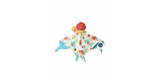 Mary Meyer® Skippy Snail Mushroom Knotted Lovey Security Blanket 12" X 12"