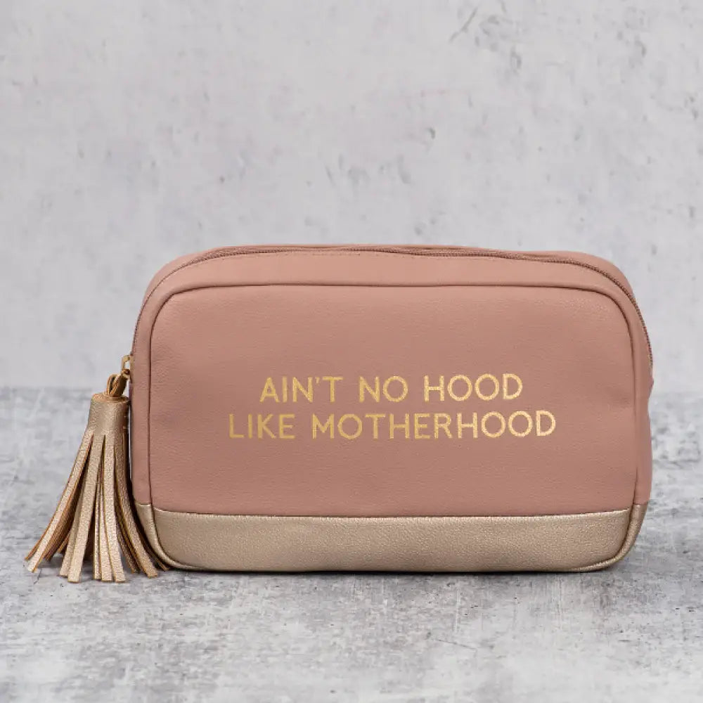Motherhood Faux Leather Cosmetic Bag