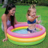 Inflatable Baby Pool - Sunset Glow - 34"x10", 3 Color Rings