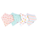 4 Pack Baby Bandana Bibs - Cheery