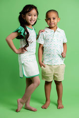 Baby Short Sleeve Polo + Twill Short Set_Golf Day