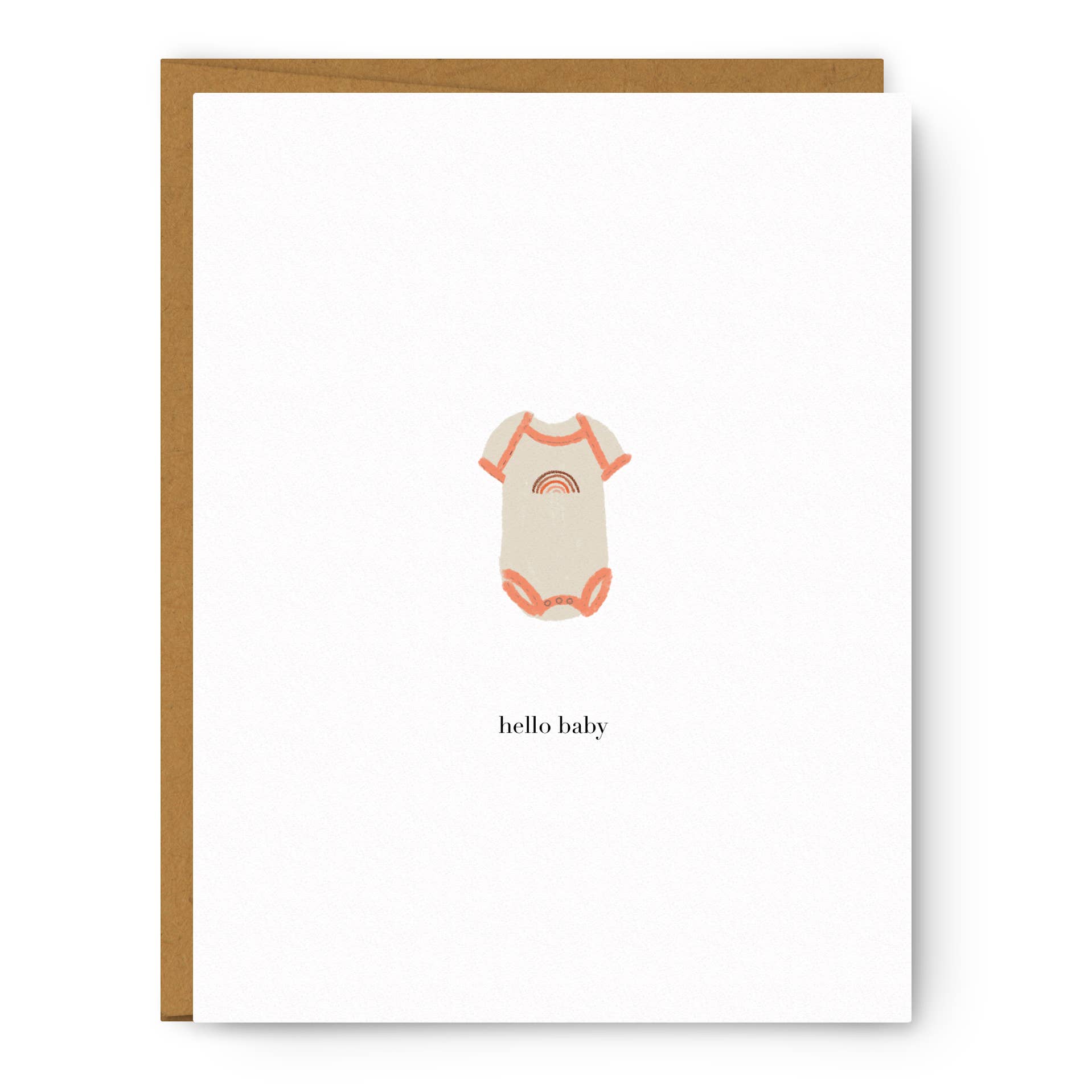 Hello Baby Onesie - Baby Card
