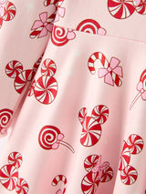 Peppermint Candy Long Sleeve Twirl Dress