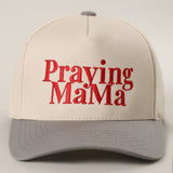 Praying MaMa Embroidery Two-Tone Trucker Hat