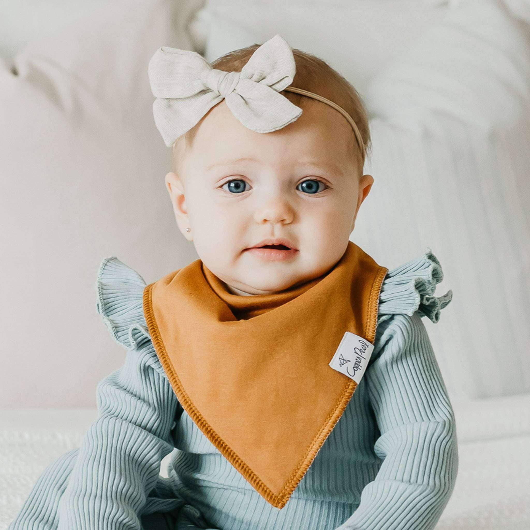 Copper Pearl Baby Bandana Bibs - Ferra