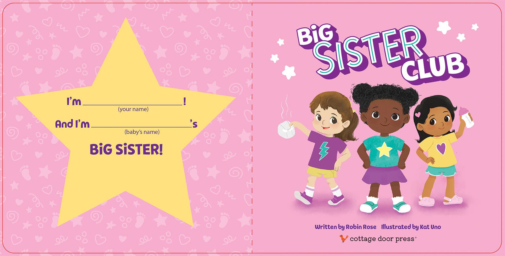 Big Sister Club Board Book with Reward Chart & Stickers