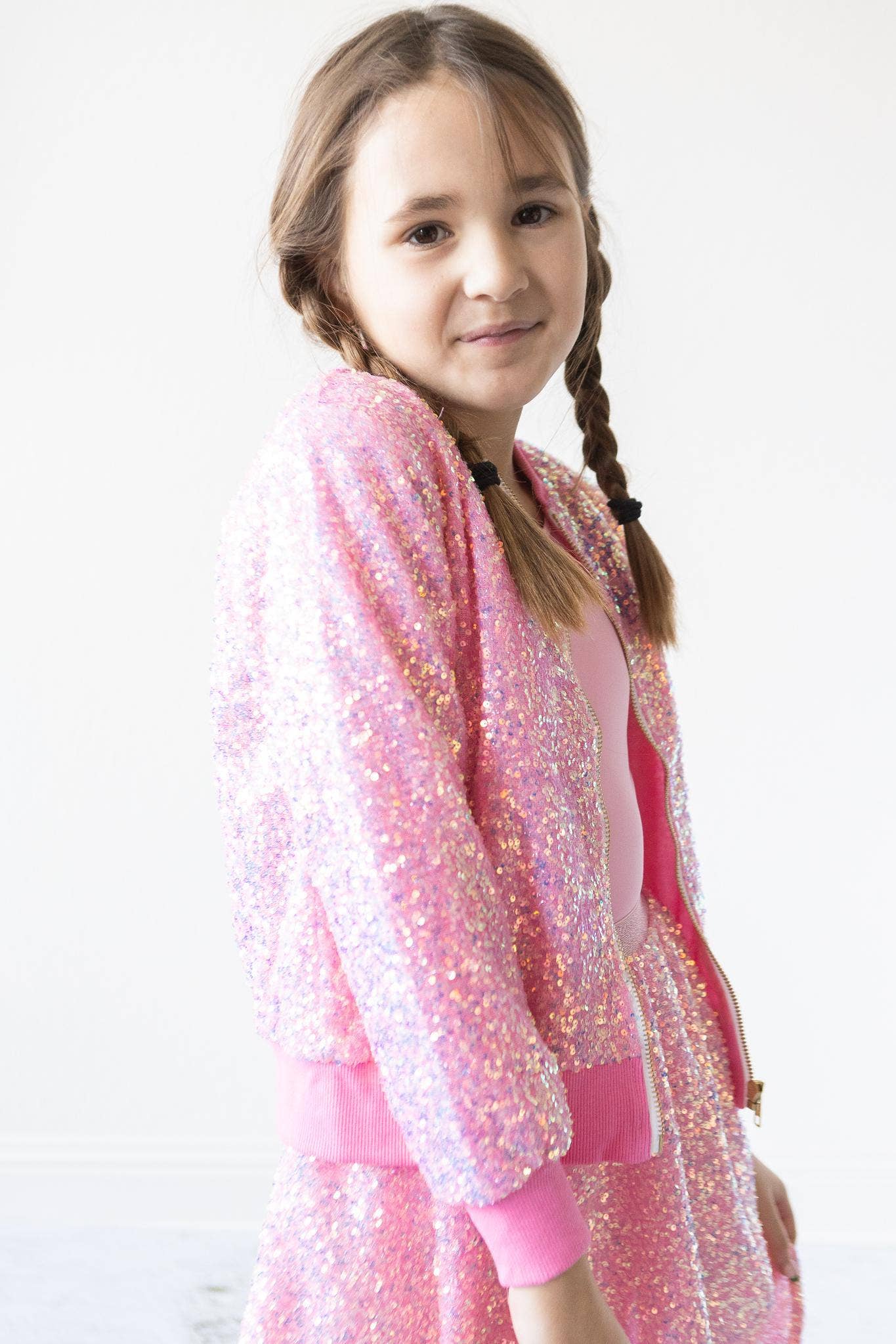 Mila & Rose - Bubblegum Pink Sequin Jacket