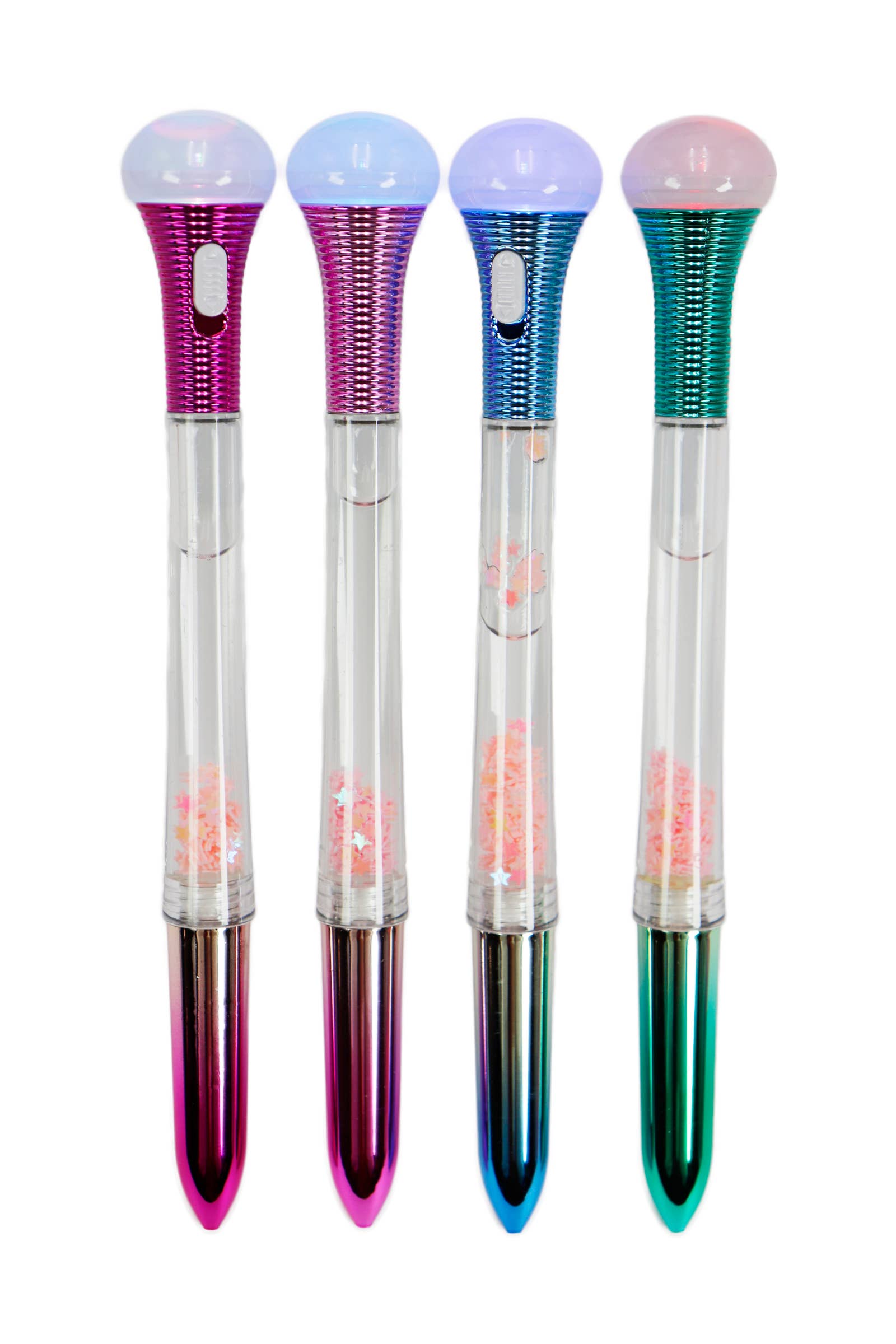 LED Light Mermaid Orb Glitter Liquid Pen - 36 pcs