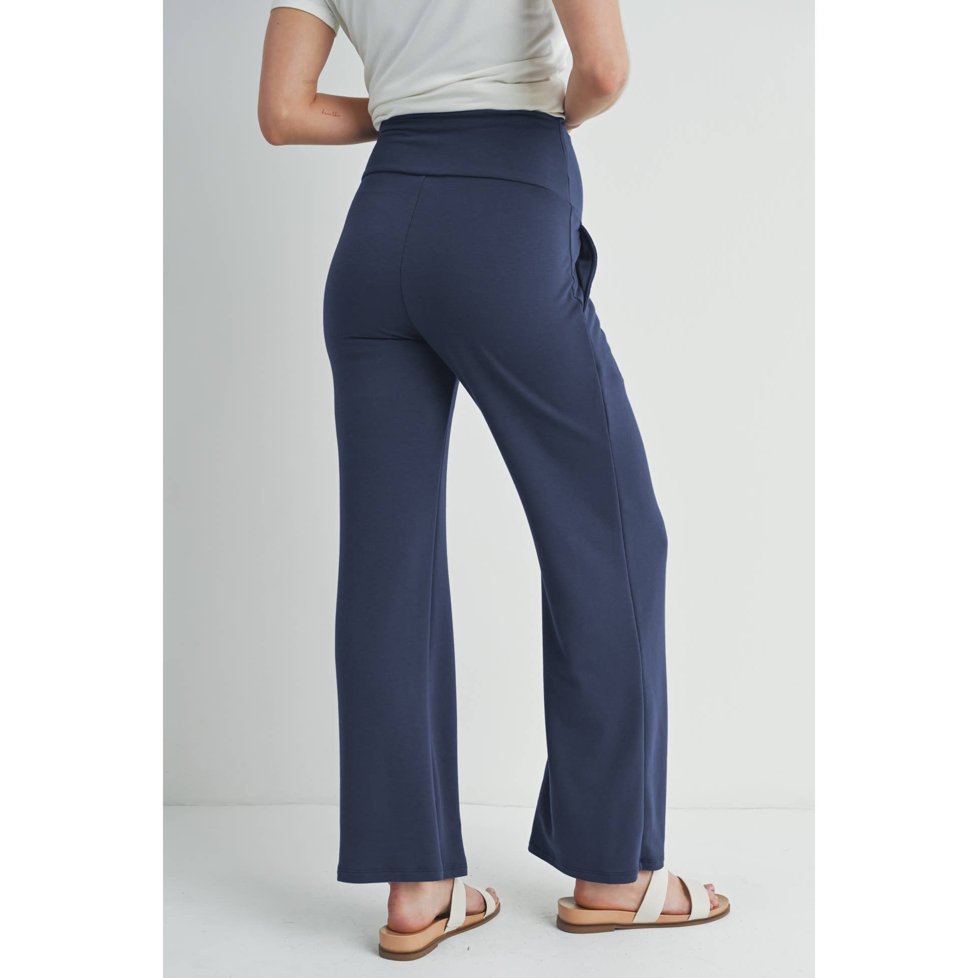 Straight Leg Maternity Terry Lounge Pants