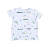 Fishing - Crew Neck Tee with Casual Short