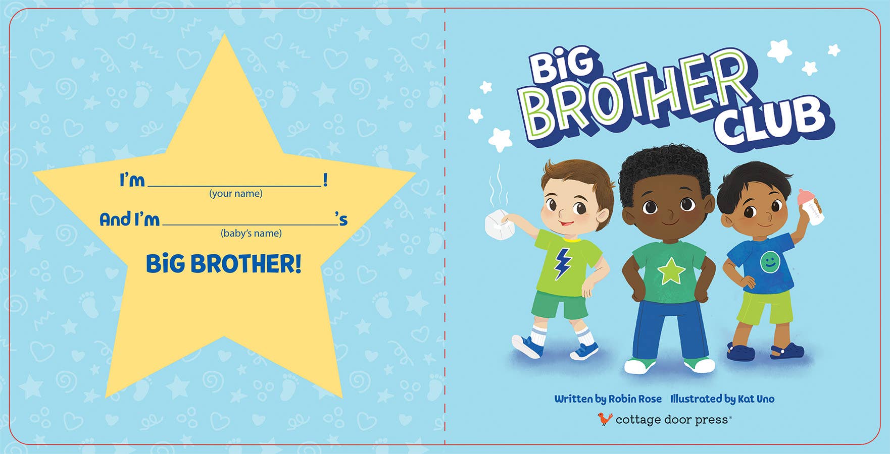 Big Brother Club Board Book with Reward Chart & Stickers