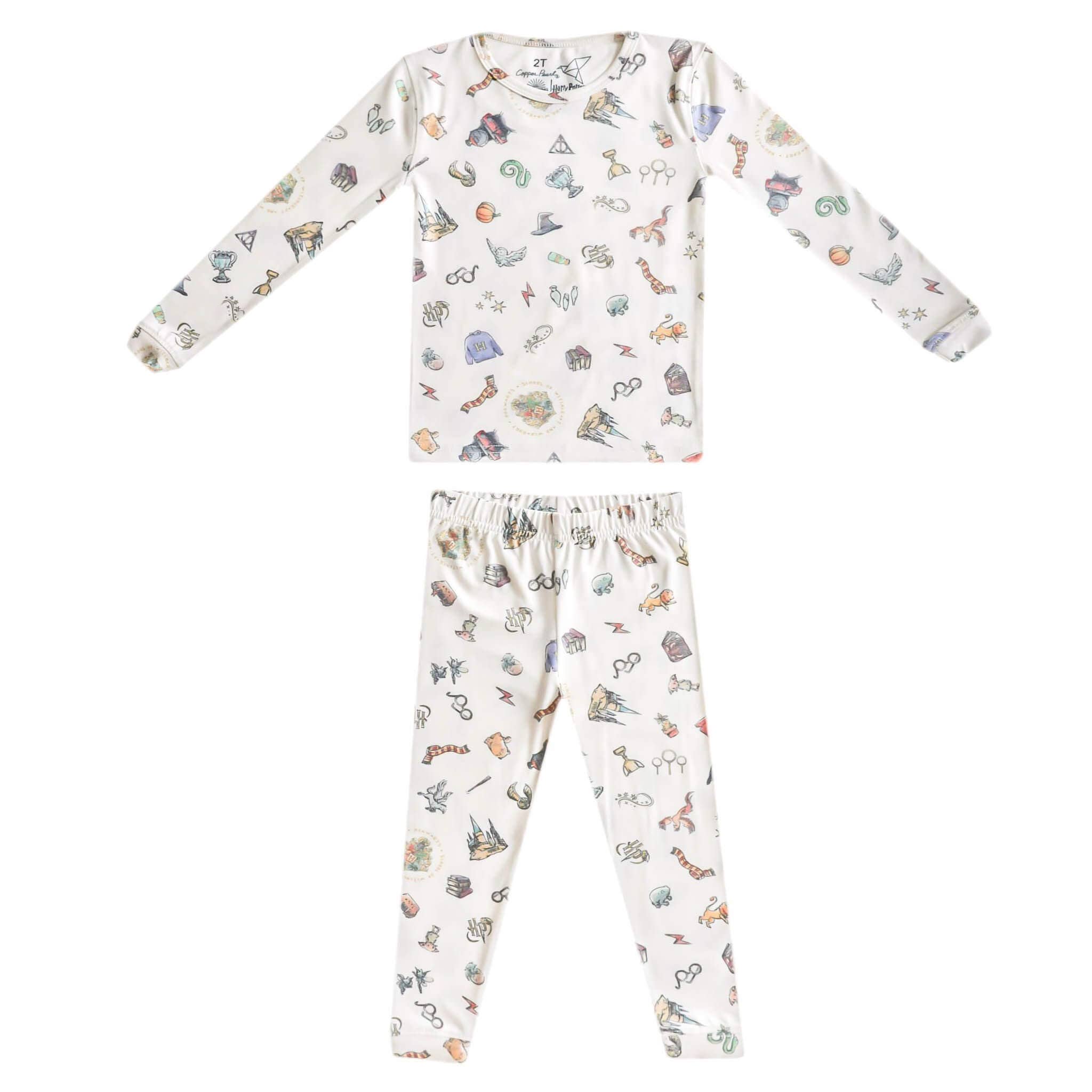 2pc Long Sleeve Pajama Set - Wizarding World
