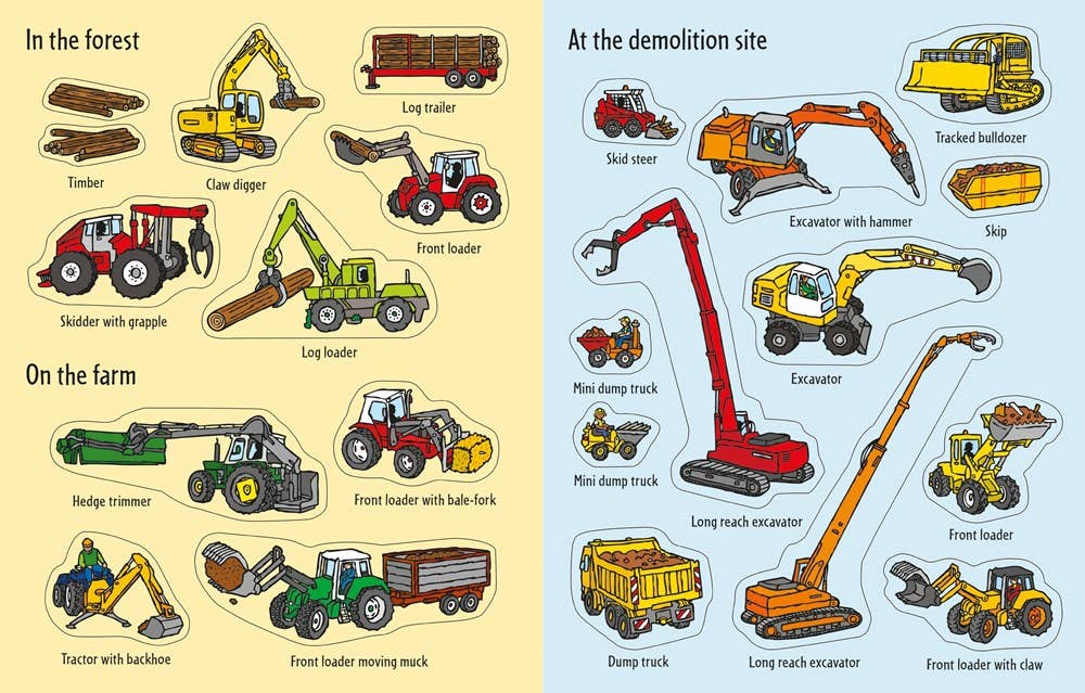 First Sticker Book Diggers : Usborne