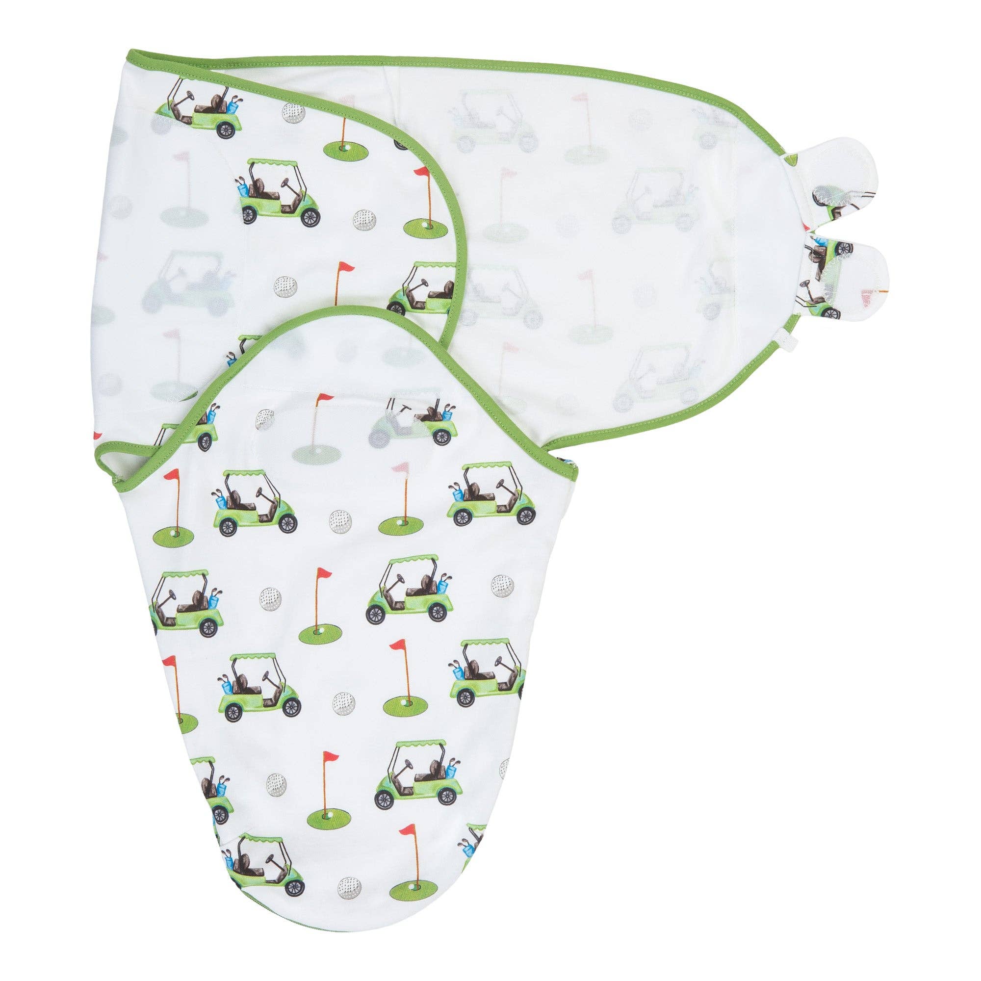 Cotton Velcro Newborn Swaddle Sack Golf A Round