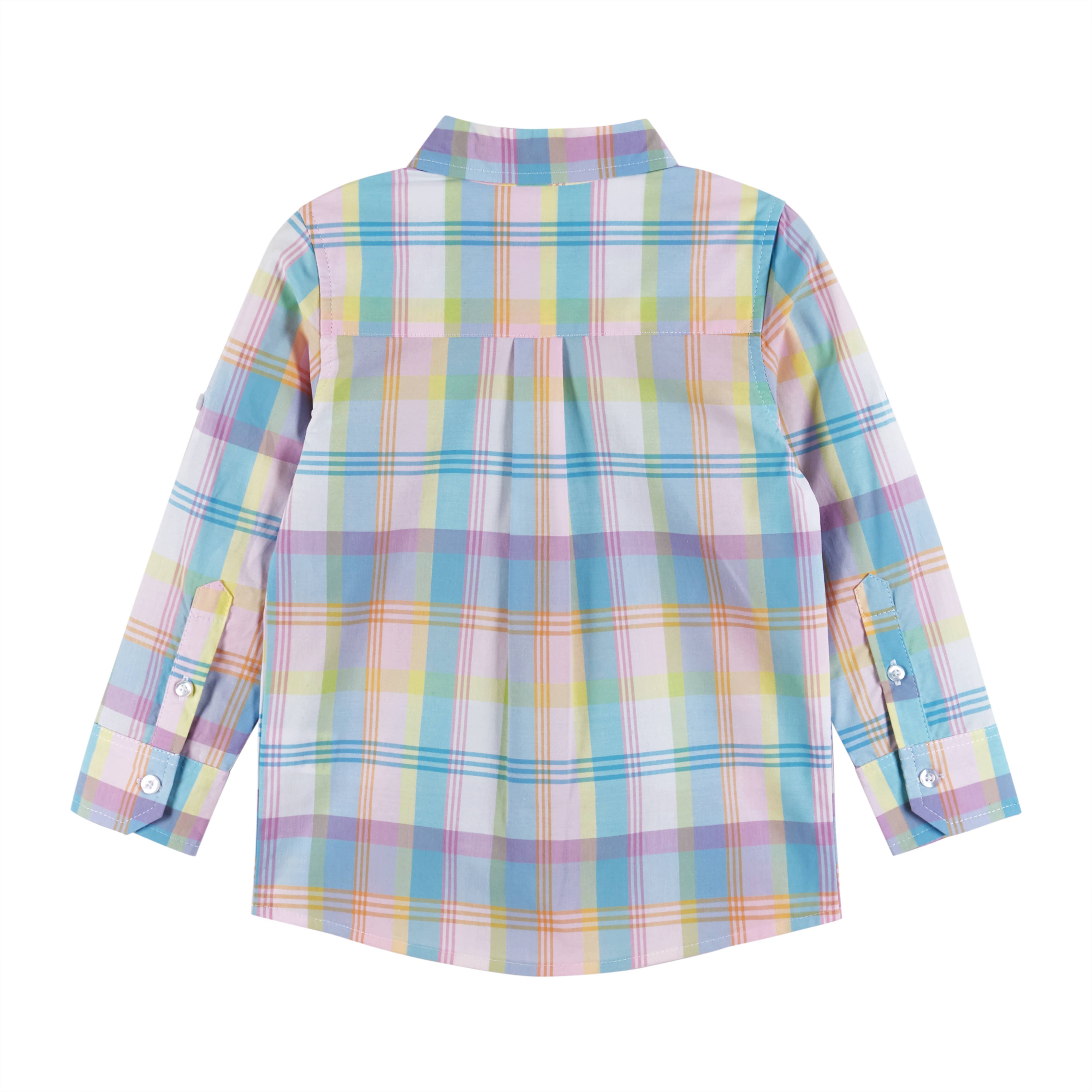 Boys Toddler Plaid Button-down Shirt