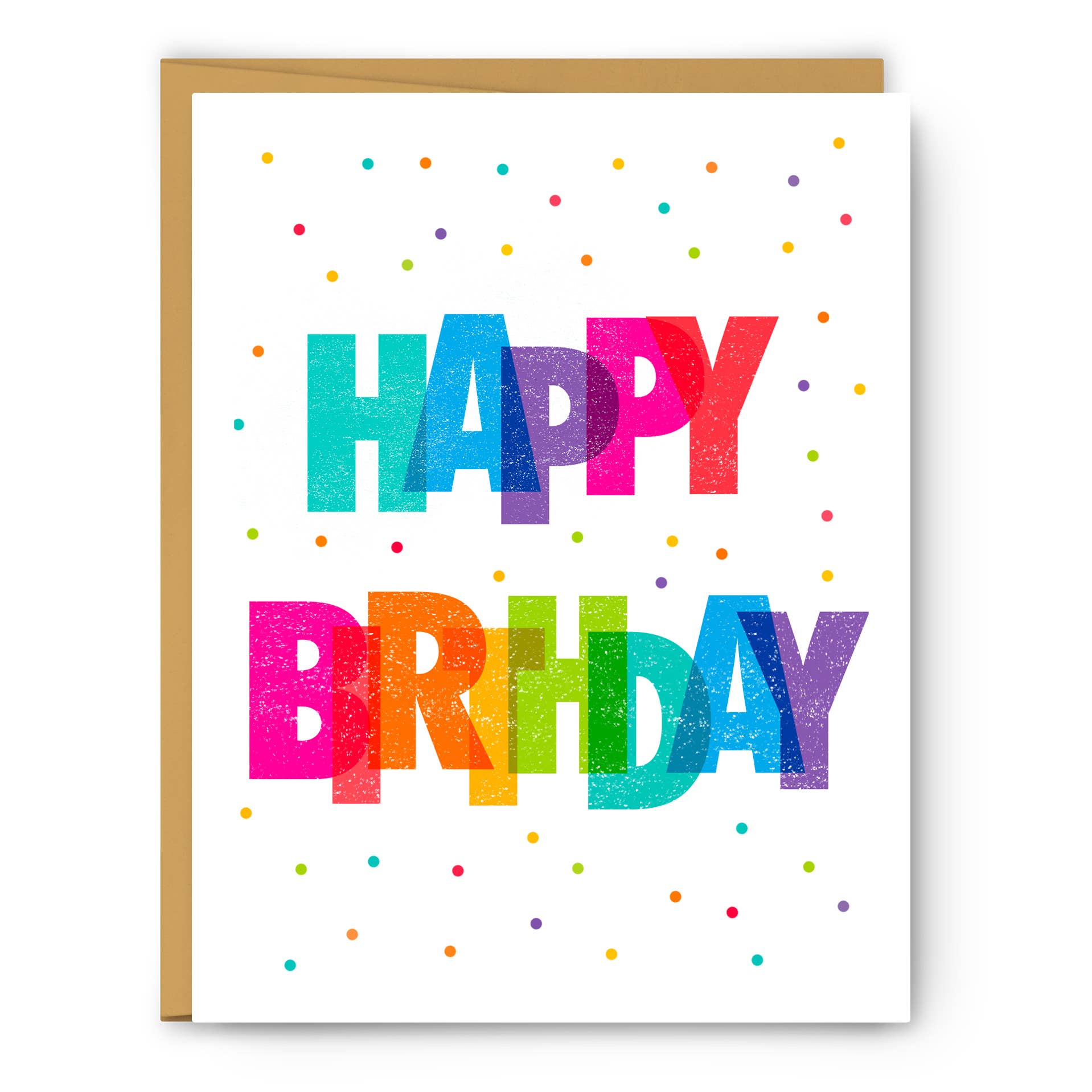 Happy Birthday Colorful - Birthday Card
