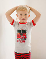 Vaenait Baby - Red Truck Short Sleeve Pajama Set