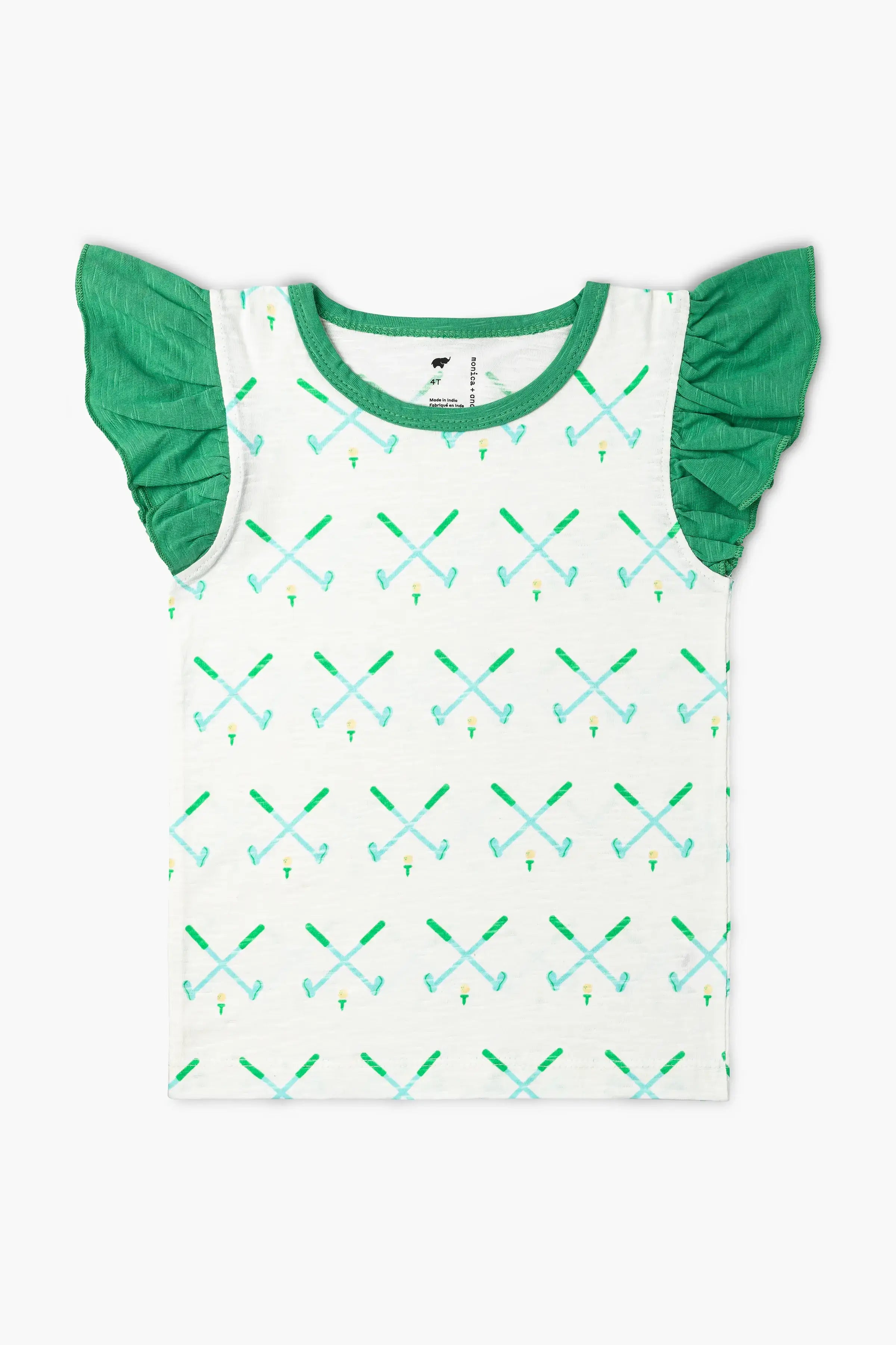 Sleeveless Ruffle Tee + Skort Set_Golf Day