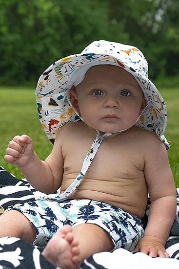 Infant/Toddler Patterned Bucket Hat - Dinosaurs & Volcanoes