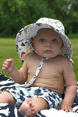 Infant/Toddler Patterned Bucket Hat - Dinosaurs & Volcanoes