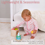 Beautiful Bows Baby Bamboo Pajamas, 2-Way Zipper Romper