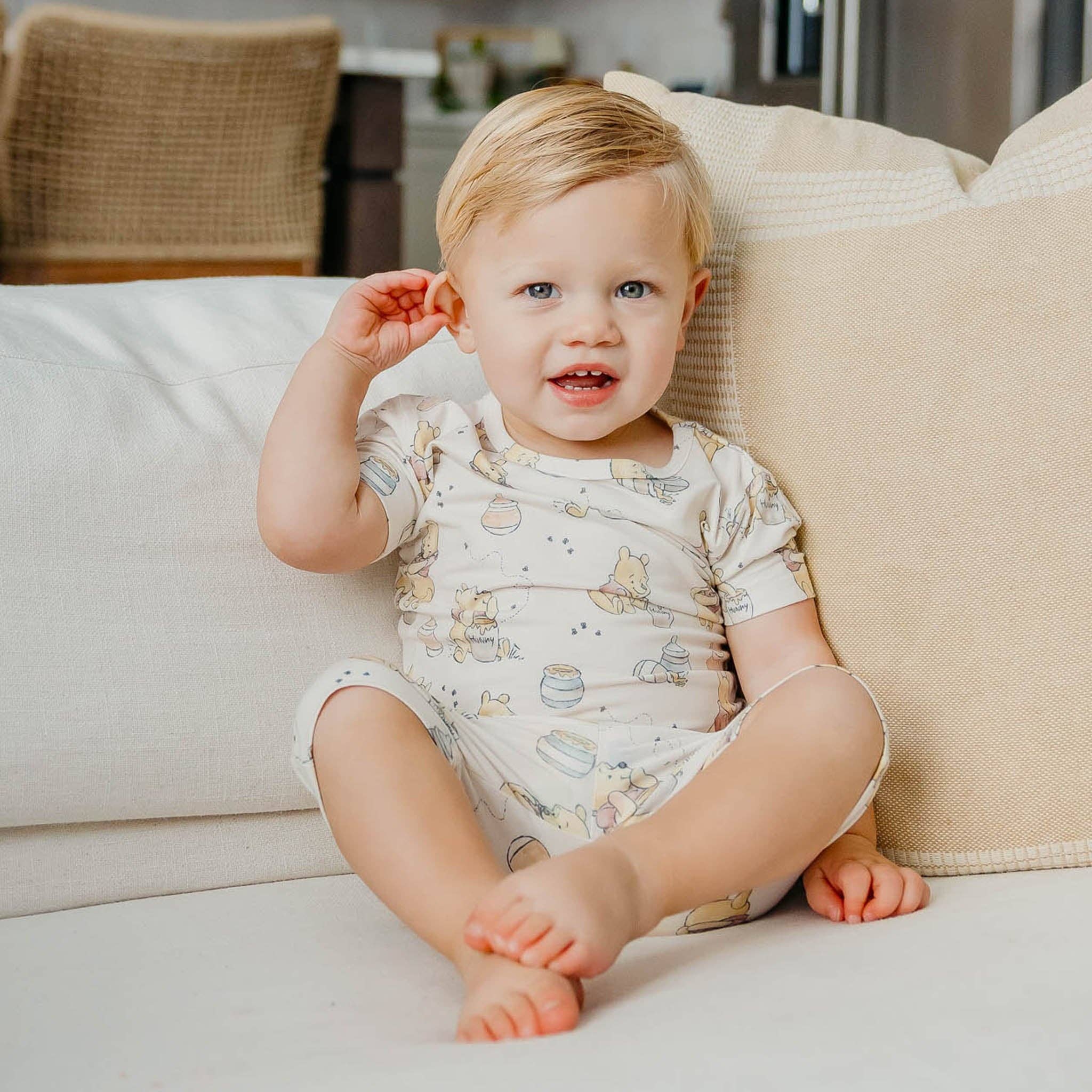 2pc Short Sleeve Pajama Set - Hunny