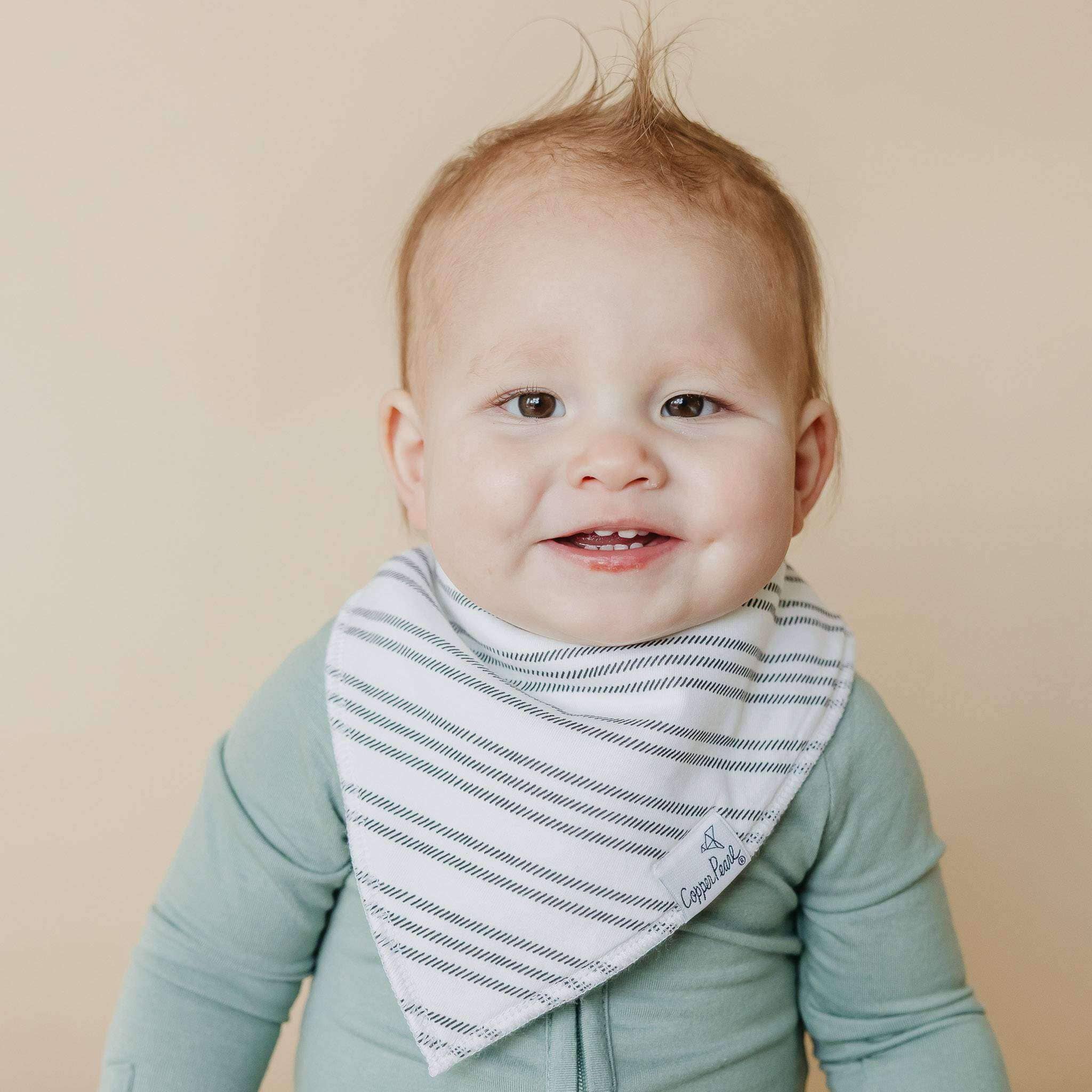 4 Pack Baby Bandana Bibs - Chip